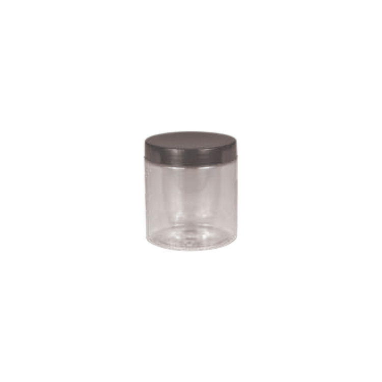 POT A VIS PET 250ml + COUV NOIR PAR 6
