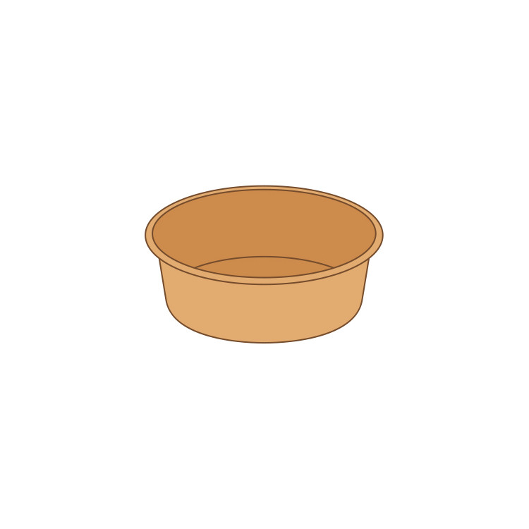 POT SALADE KRAFT BRUN 1100ML DIAM 183 CM PAR 50