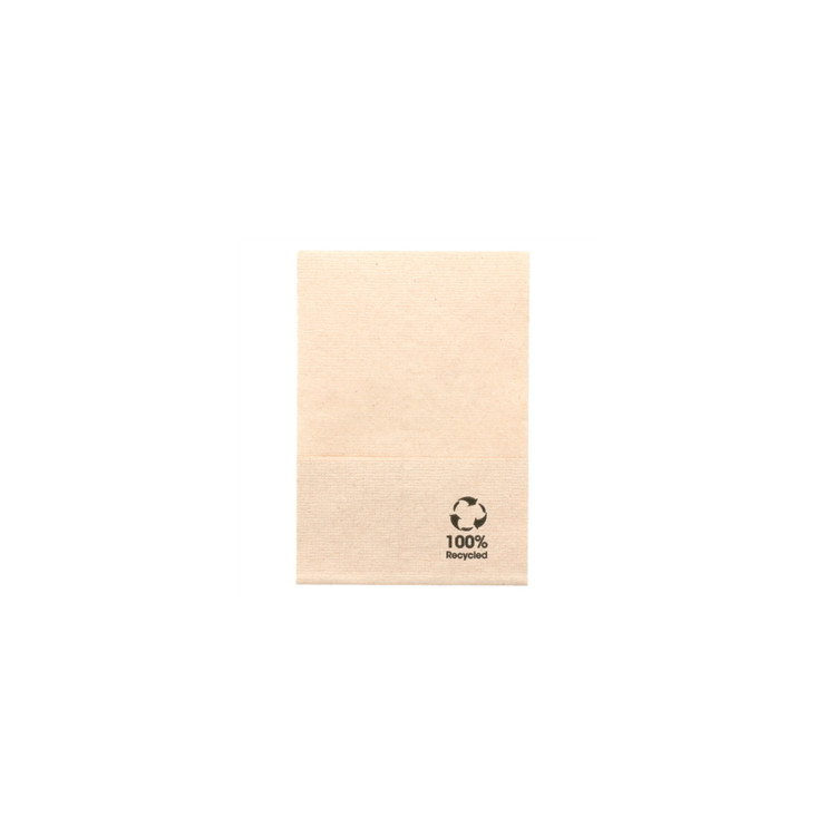 SERVIETTE CELLULOSE 1 PLI 17X17 NATUREL /9600