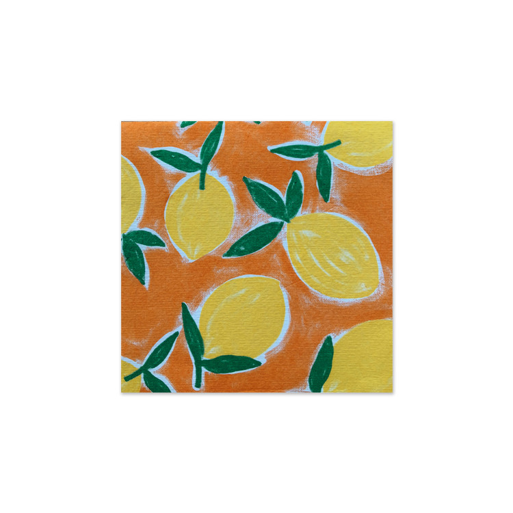 SERVIETTE 40X40 CITRUS ORANGE PAR 20