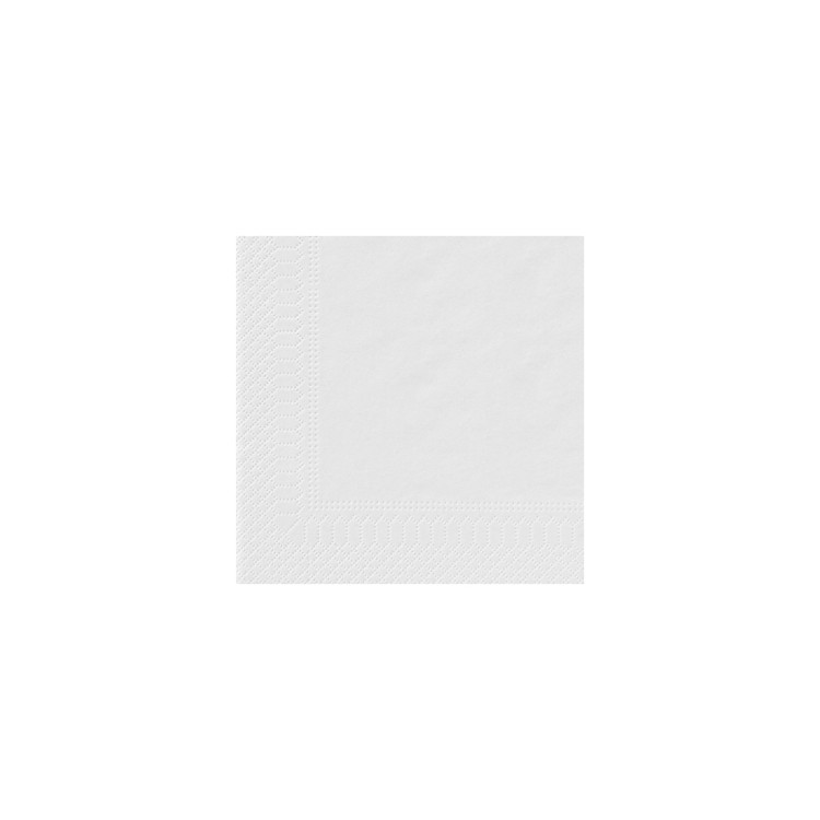 SERVIETTE OUATE 20/20 BLANCHE PAR 100