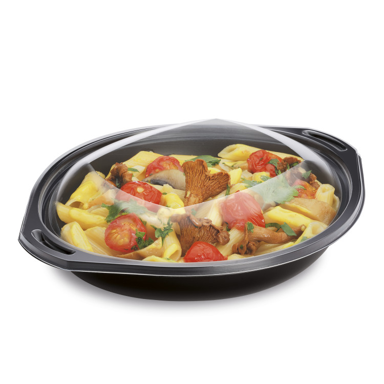 BOITE WOK NOIRE 750CC + COUV PAR 25