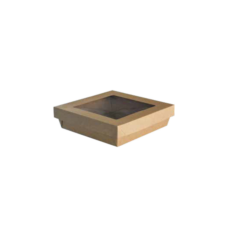 BOITE SALAD COUV FE KR BRUN 190X190  H 50 PAR 320