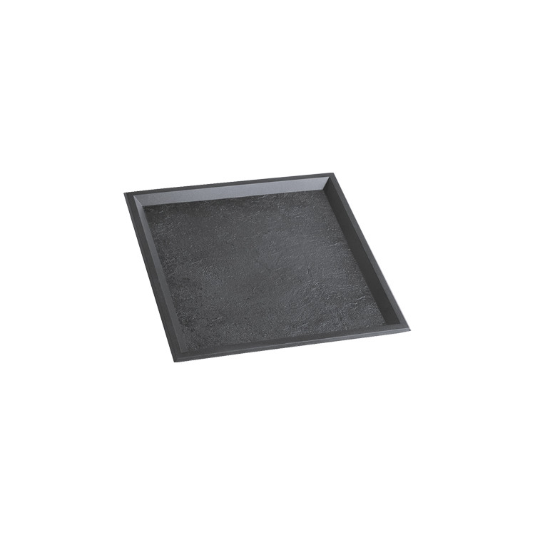 PLATEAU TEXTURE ARDOISE 240X240MM PAR 10