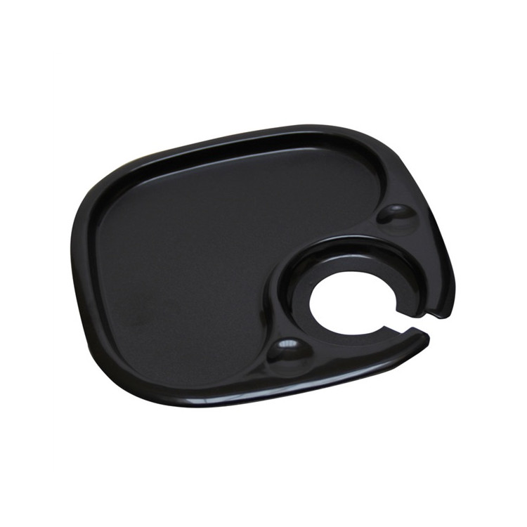 PLATEAU NOIR AVEC PORTE COUPE 20CM /20