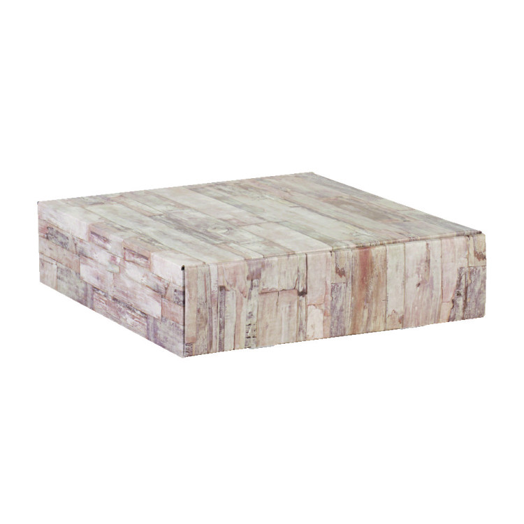 COFFRET 4 BOUTEILLES 340x370x90 mm WOOD PAR 1