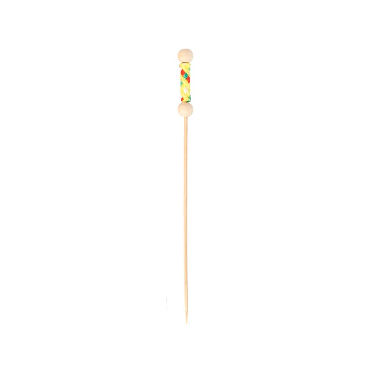 PIQUES PERLE JAUNE 12CM PAR 100