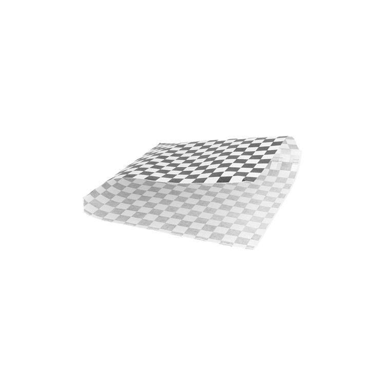 SACHET KEBAB ING DAMIER NOIR 16X16,5CM PAR 500